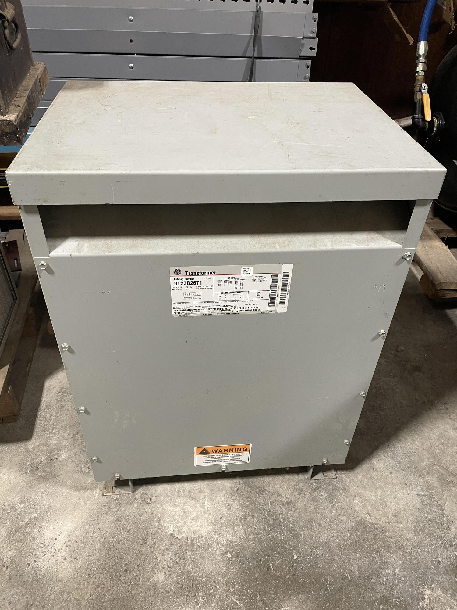 GE 9T23B2671 Electrical Equipment, 1-Phase Transformers | New England Industrial Machinery