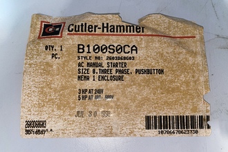 1998 CUTLER HAMMER B100S0CA Electrical Equipment, Switches & Buttons | New England Industrial Machinery (9)